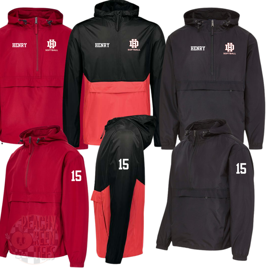 Delaware Heart Quarter Zip Jackets