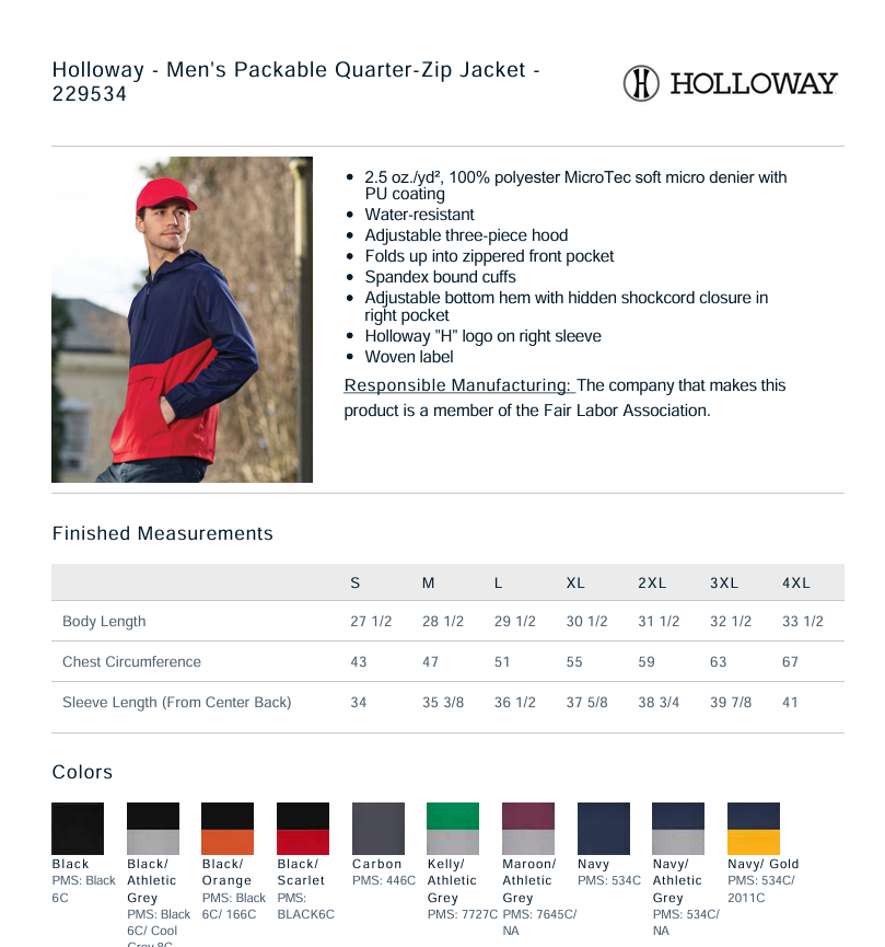 Delaware Heart Quarter Zip Jackets